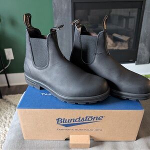 Blundstone Black Premium Leather Chelsea Boots, Men's Originals 510